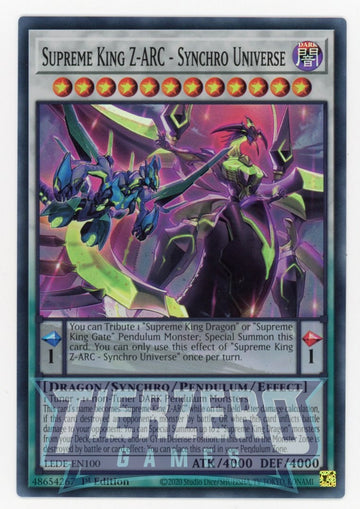 LEDE-EN100 - Supreme King Z-ARC - Super Rare - Legacy of Destruction