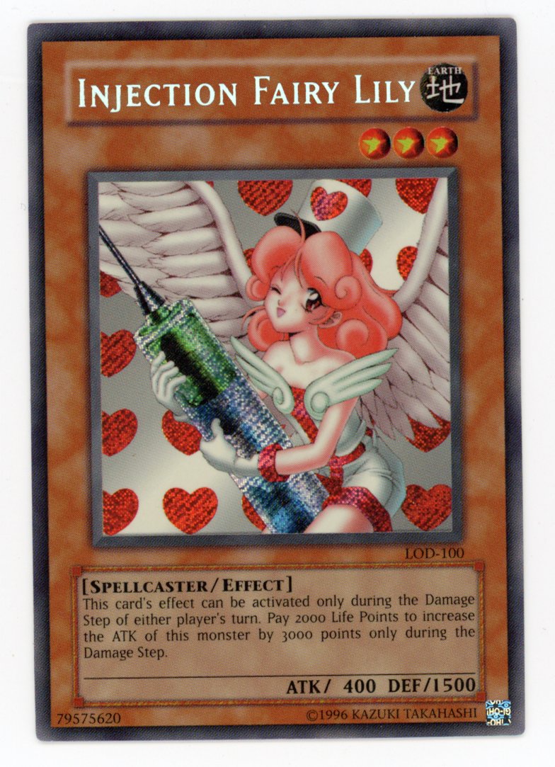 LOD-100 - Injection Fairy Lily - Unlimited - Secret Rare - LP - Legacy of Darkness