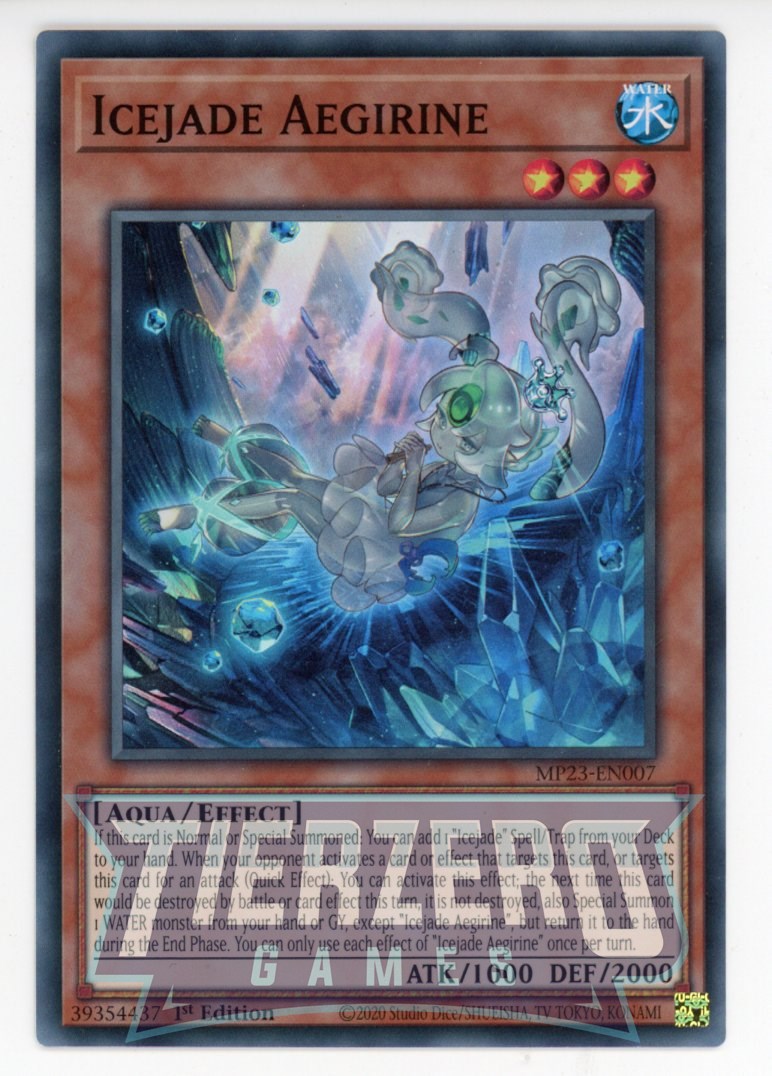 MP23-EN007 - Icejade Aegirine - Super Rare - Effect Monster - 25th Anniversary Duelist Heroes Tin