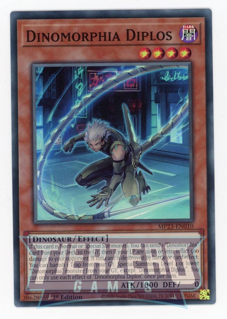 MP23-EN010 - Dinomorphia Diplos - Super Rare - Effect Monster - 25th Anniversary Duelist Heroes Tin