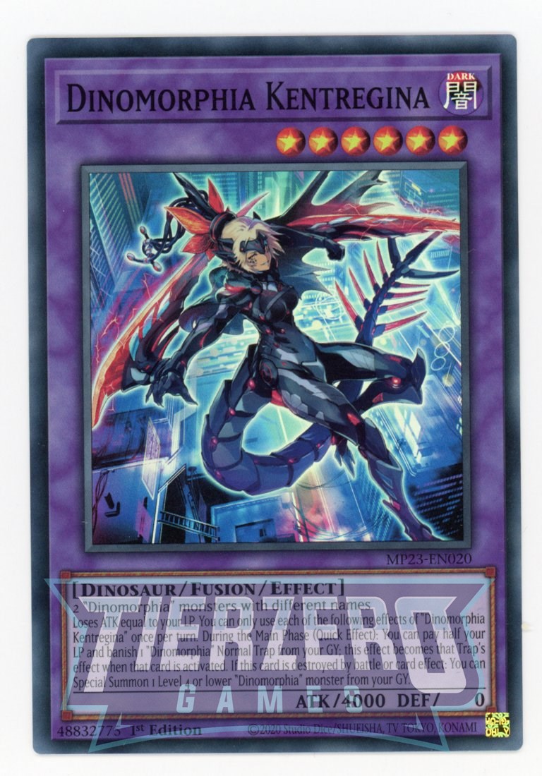 MP23-EN020 - Dinomorphia Kentregina - Super Rare - Effect Fusion Monster - 25th Anniversary Duelist Heroes Tin