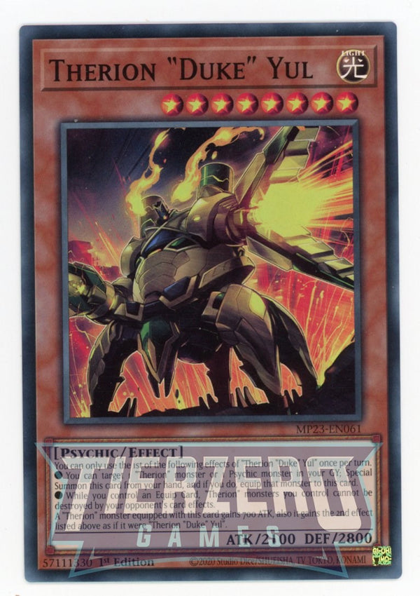 MP23-EN061 - Therion Duke" Yul" - Super Rare - Effect Monster - 25th Anniversary Duelist Heroes Tin