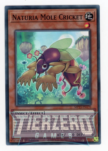 MP23-EN170 - Naturia Mole Cricket - Super Rare - 25th Anniversary Tin: Dueling Heroes Mega Pack
