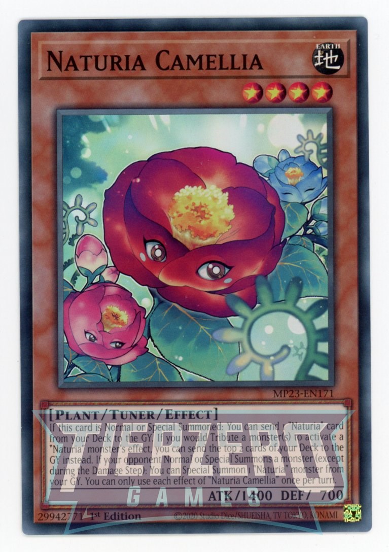 MP23-EN171 - Naturia Camellia - Super Rare - Effect Tuner monster - 25th Anniversary Duelist Heroes Tin