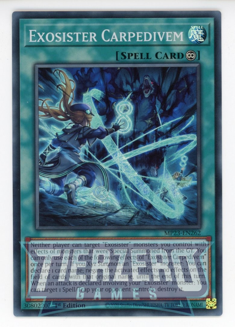 MP23-EN262 - Exosister Carpedivem - Super Rare - Continuous Spell - 25th Anniversary Duelist Heroes Tin