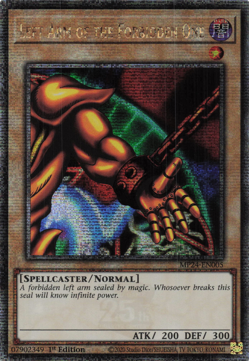 MP24-EN005 - Left Arm of the Forbidden One - Quarter Century Secret Rare - - MP24