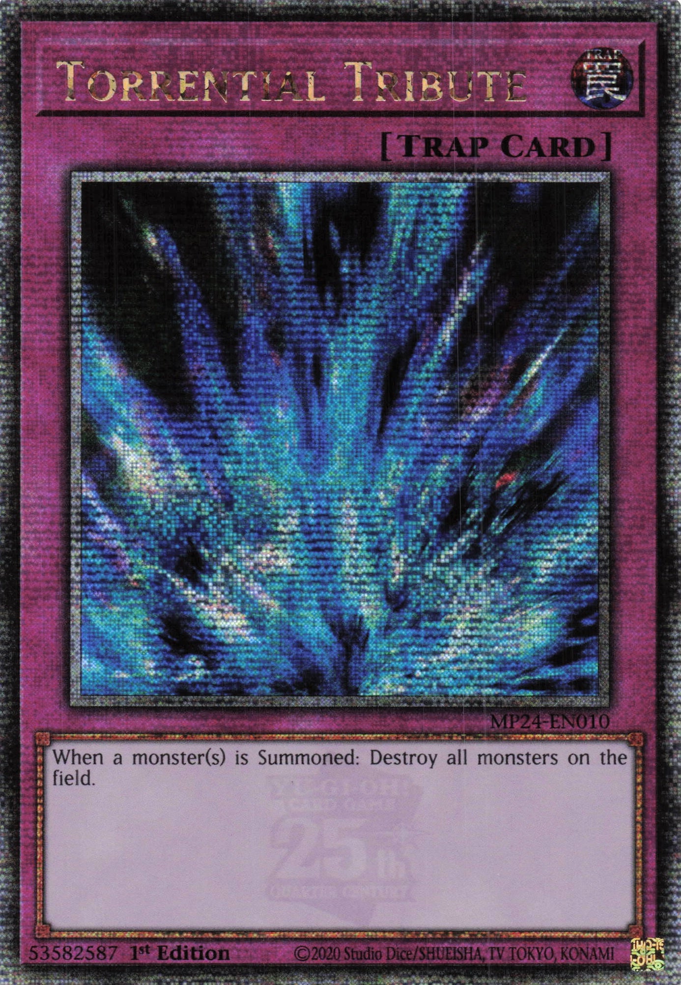 MP24-EN010 - Torrential Tribute - Quarter Century Secret Rare - - MP24