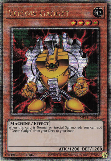 MP24-EN013 - Yellow Gadget - Quarter Century Secret Rare - 25th Anniversary Tin: Dueling Mirrors
