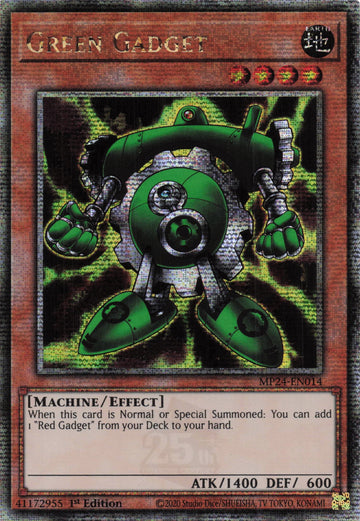 MP24-EN014 - Green Gadget - Quarter Century Secret Rare - 25th Anniversary Tin: Dueling Mirrors