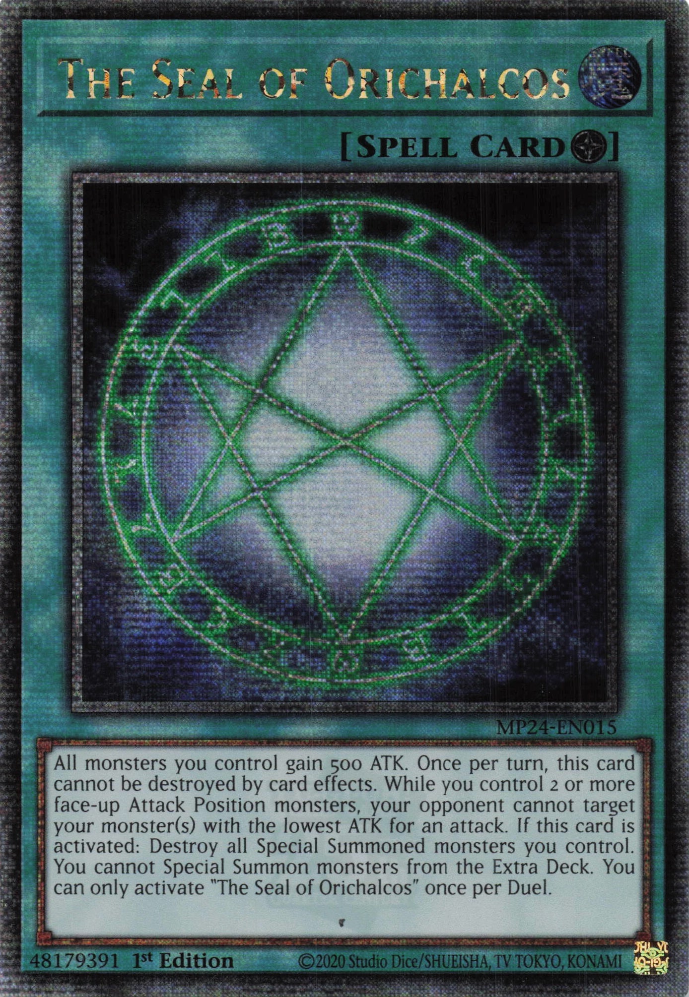 MP24-EN015 - The Seal of Orichalcos - Quarter Century Secret Rare - - MP24