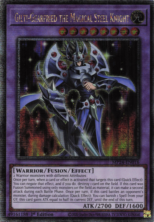 MP24-EN016 - Gilti-Gearfried the Magical Steel Knight - Quarter Century Secret Rare - - MP24