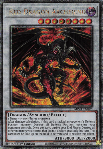 MP24-EN025 - Red Dragon Archfiend - Quarter Century Secret Rare - 25th Anniversary Tin: Dueling Mirrors