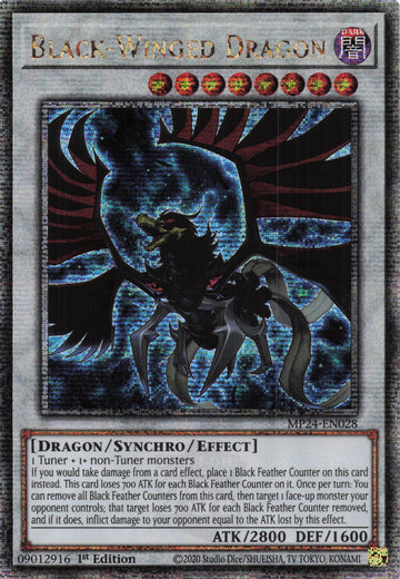 MP24-EN028 - Black-Winged Dragon - Quarter Century Secret Rare - 25th Anniversary Tin: Dueling Mirrors
