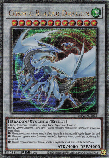 MP24-EN029 - Cosmic Blazar Dragon - Quarter Century Secret Rare - 25th Anniversary Tin: Dueling Mirrors