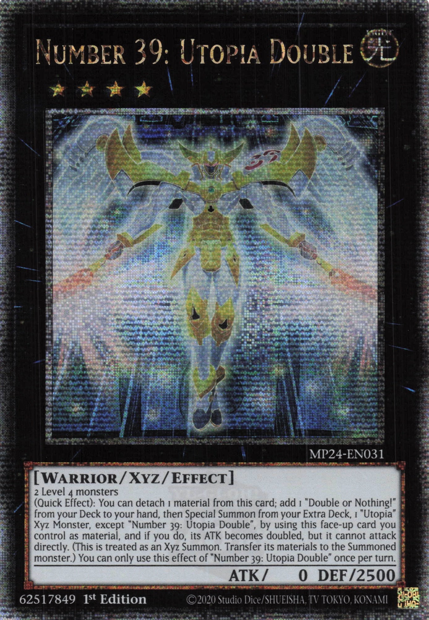 MP24-EN031 - Number 39: Utopia Double - Quarter Century Secret Rare - - MP24