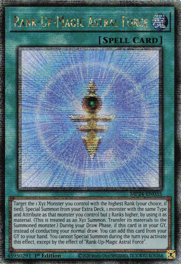 MP24-EN035 - Rank-Up-Magic Astral Force - Quarter Century Secret Rare - 25th Anniversary Tin: Dueling Mirrors