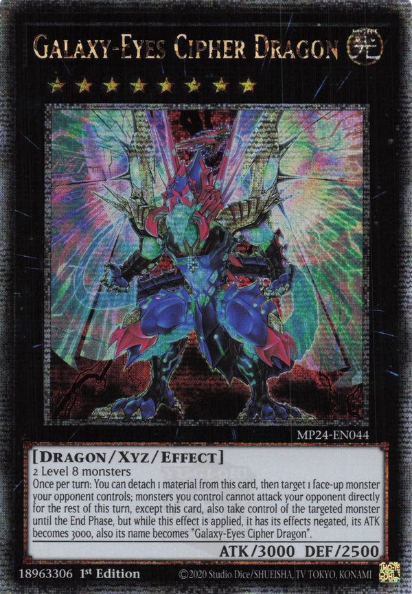 MP24-EN044 - Galaxy-Eyes Cipher Dragon - Quarter Century Secret Rare - - MP24