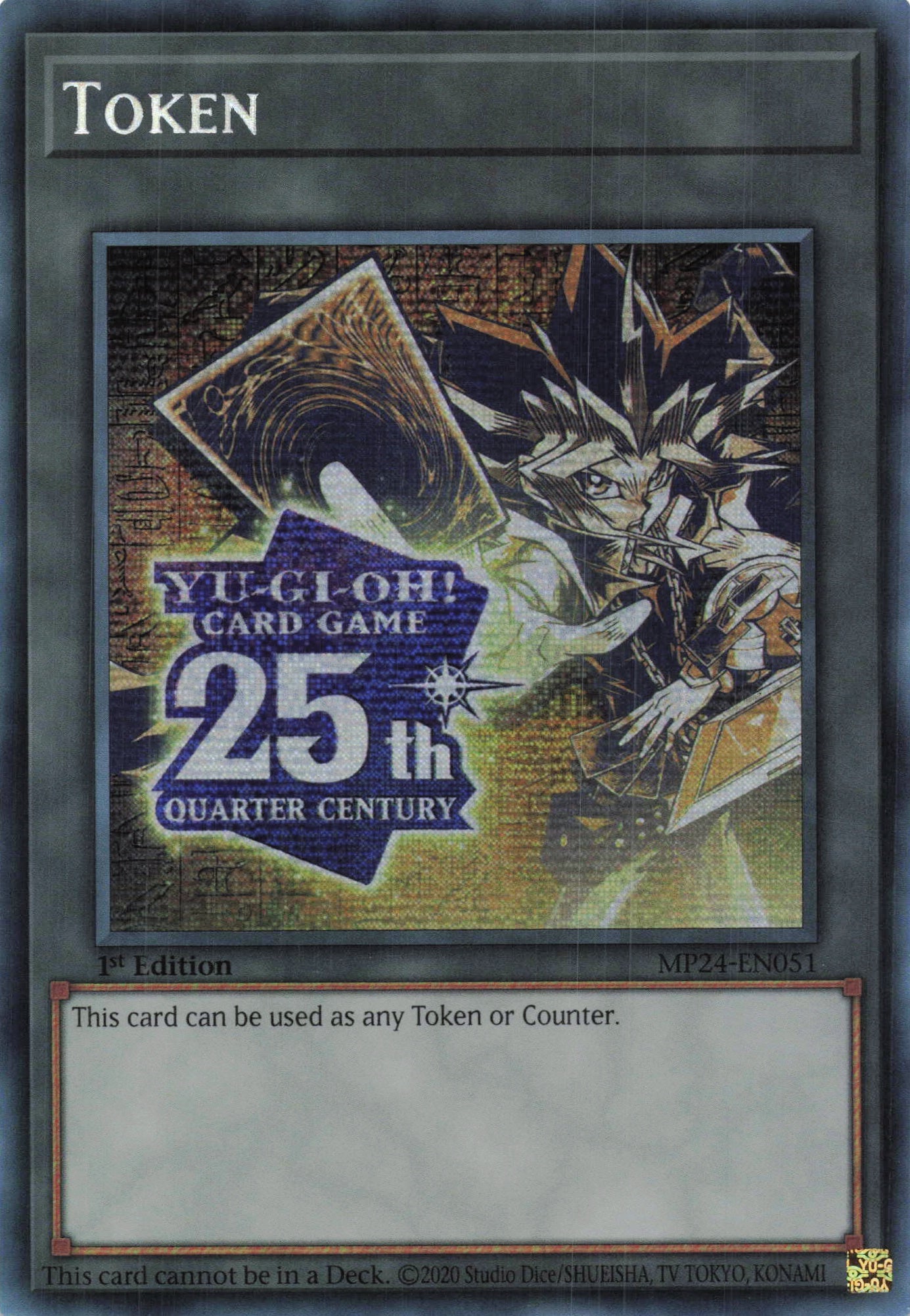 MP24-EN051 - Yugi Quarter Century Token - Secret Rare - - MP24