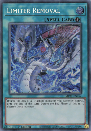 MP24-EN057 - Limiter Removal (Alternate Art) - Secret Rare - 25th Anniversary Tin: Dueling Mirrors