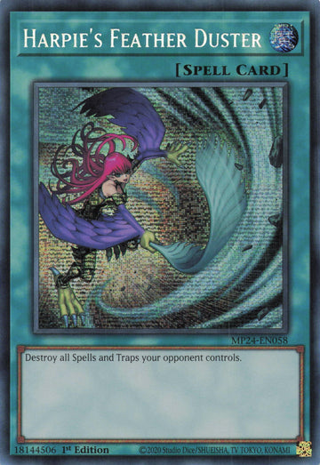 MP24-EN058 - Harpie's Feather Duster (Alternate Art) - Secret Rare - 25th Anniversary Tin: Dueling Mirrors
