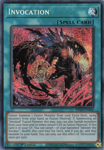 MP24-EN060 - Invocation (Alternate Art) - Secret Rare - 25th Anniversary Tin: Dueling Mirrors