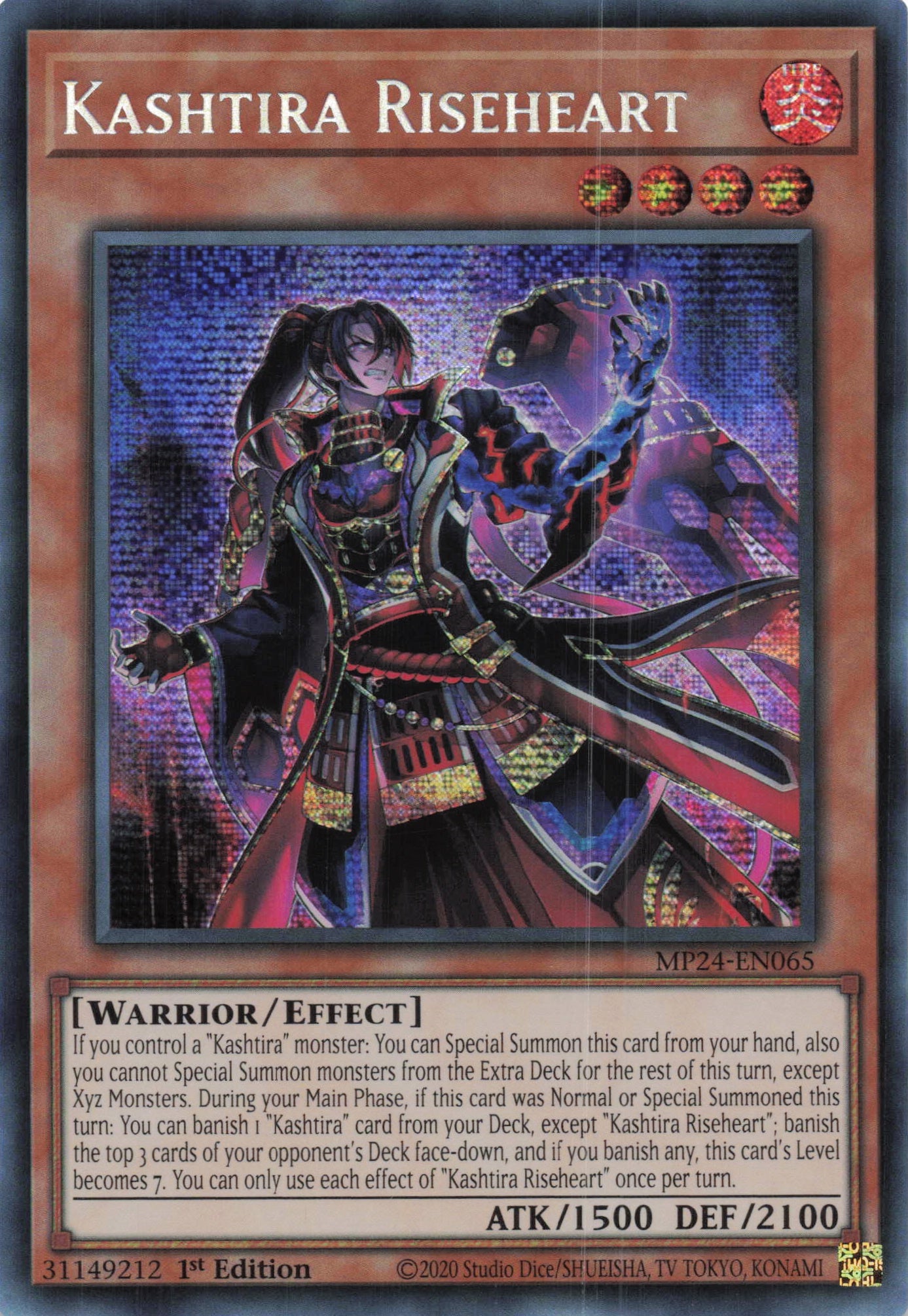 MP24-EN065 - Kashtira Riseheart - Secret Rare - - MP24