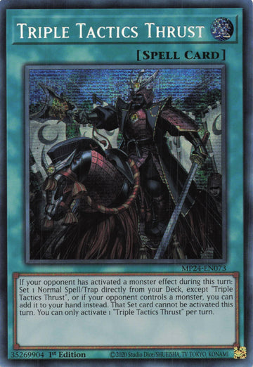 MP24-EN073 - Triple Tactics Thrust - Secret Rare - 25th Anniversary Tin: Dueling Mirrors