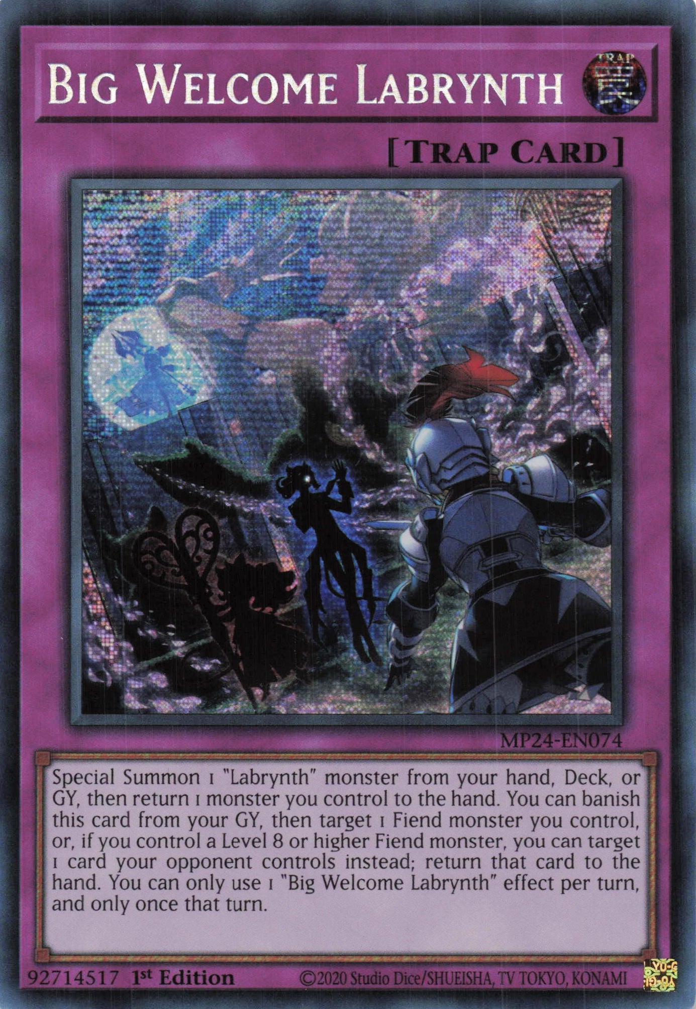 MP24-EN074 - Big Welcome Labrynth - Secret Rare - - MP24