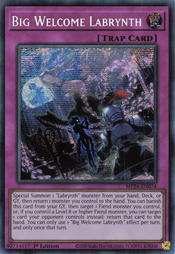 MP24-EN074 - Big Welcome Labrynth - Secret Rare - 25th Anniversary Tin: Dueling Mirrors