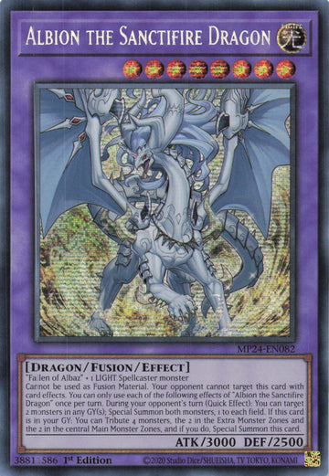 MP24-EN082 - Albion the Sanctifire Dragon - Secret Rare - 25th Anniversary Tin: Dueling Mirrors