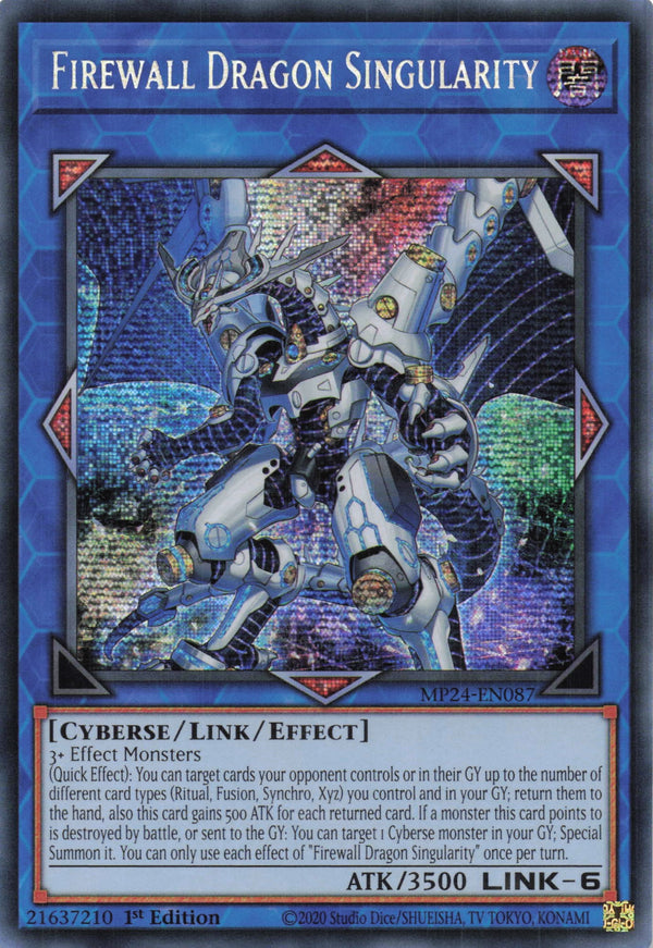 MP24-EN087 - Firewall Dragon Singularity - Secret Rare - - MP24