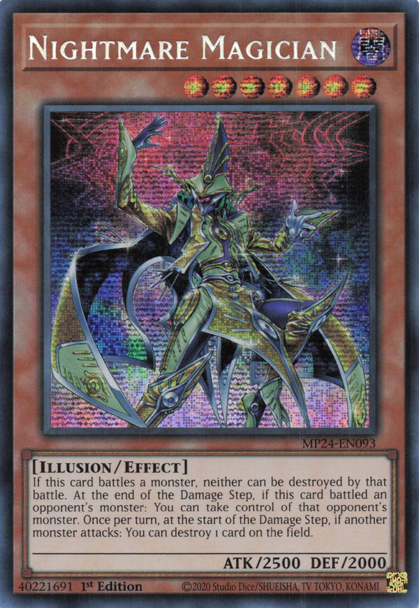 MP24-EN093 - Nightmare Magician - Secret Rare - - MP24