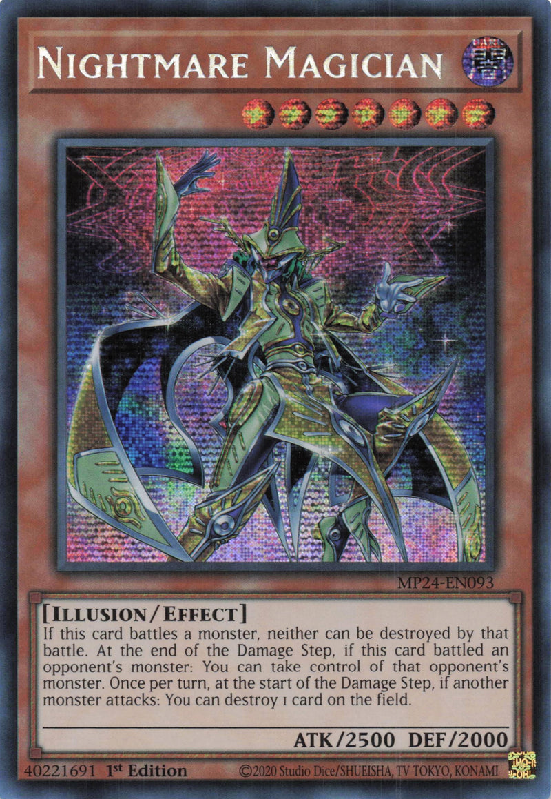 MP24-EN093 - Nightmare Magician - Secret Rare - - MP24