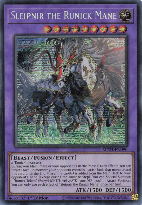 MP24-EN096 - Sleipnir the Runick Mane - Secret Rare - - MP24