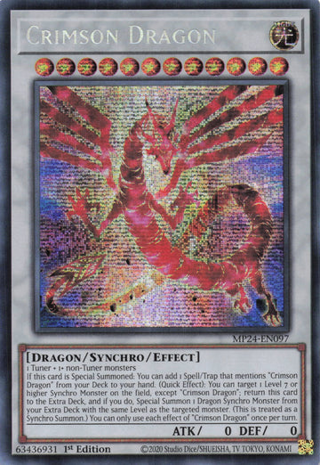 MP24-EN097 - Crimson Dragon - Secret Rare - 25th Anniversary Tin: Dueling Mirrors