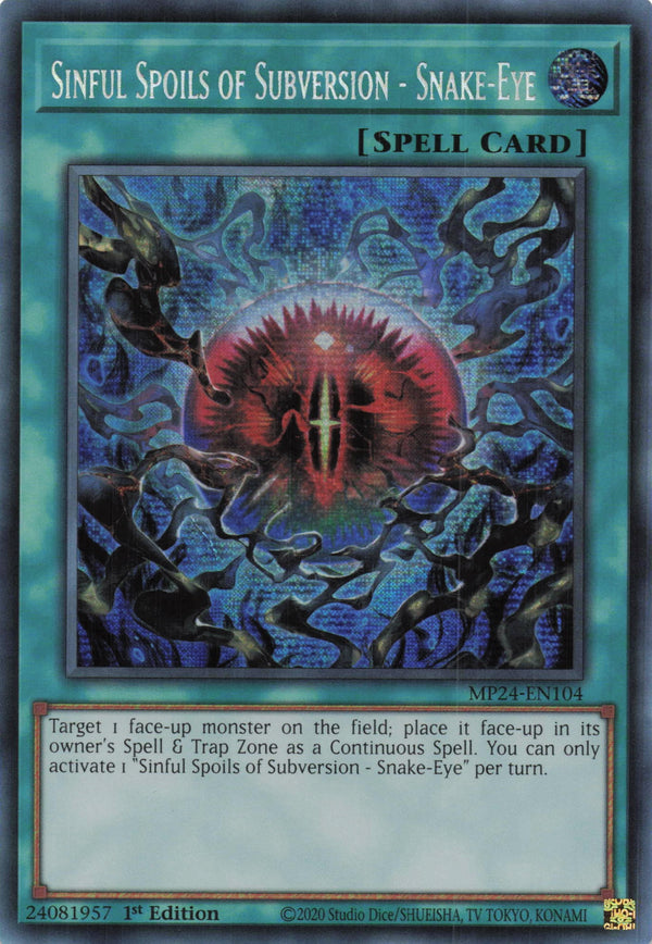 MP24-EN104 - Sinful Spoils of Subversion - Snake-Eye - Secret Rare - - MP24