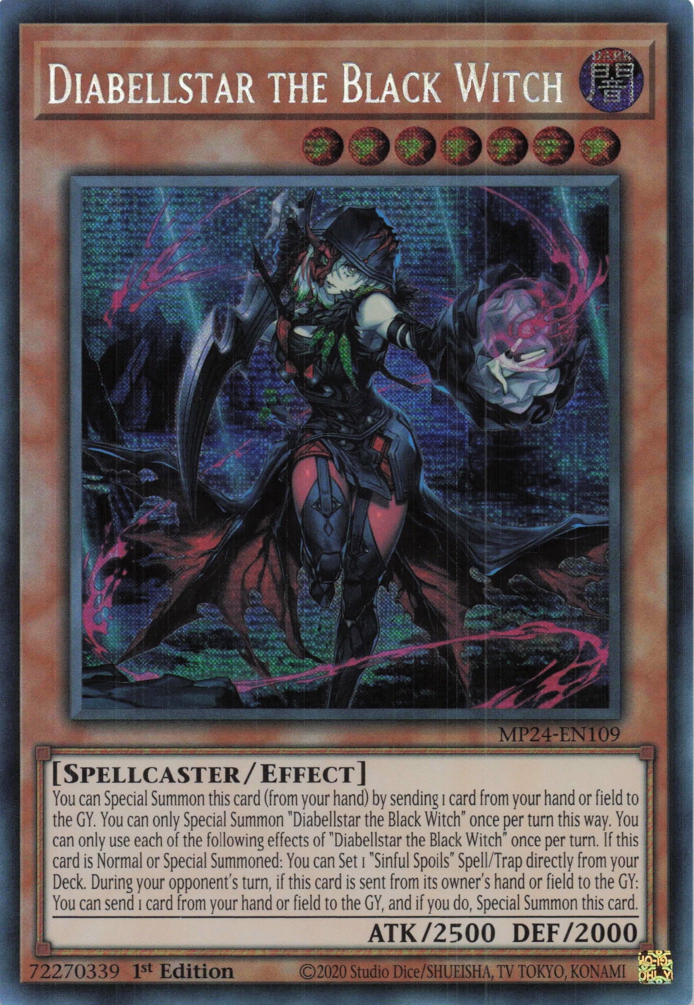 MP24-EN109 - Diabellstar the Black Witch - Secret Rare - - MP24