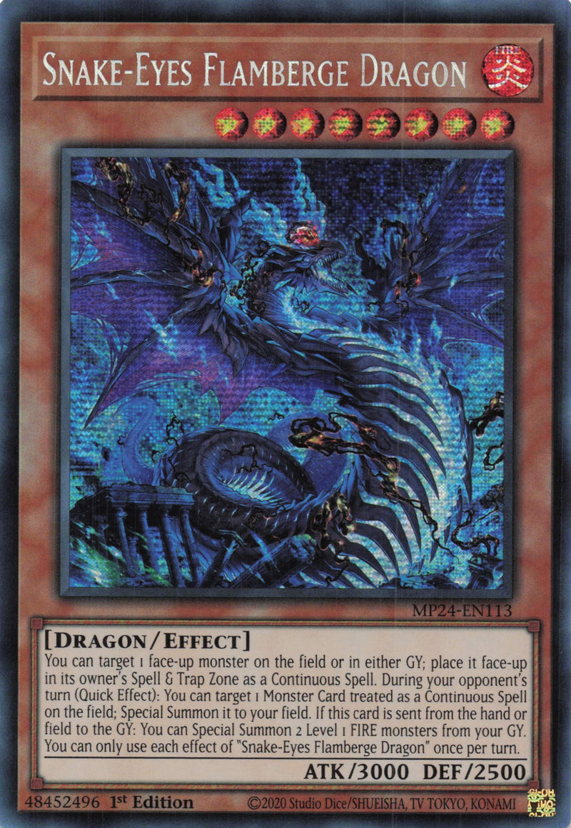 MP24-EN113 - Snake-Eyes Flamberge Dragon - Secret Rare - - MP24