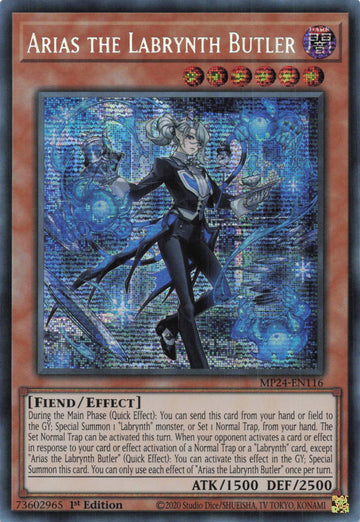 MP24-EN116 - Arias the Labrynth Butler - Secret Rare - 25th Anniversary Tin: Dueling Mirrors