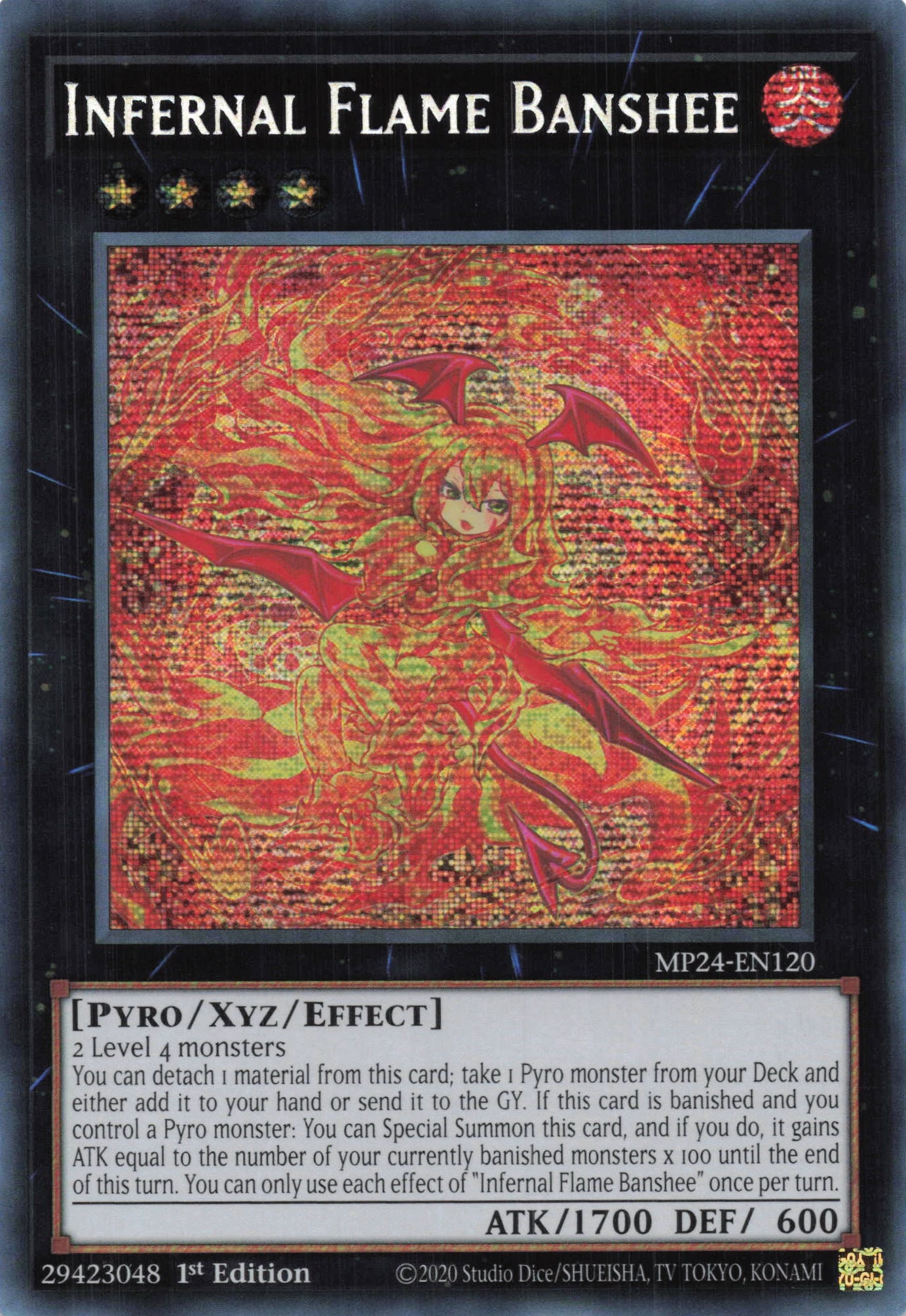 MP24-EN120 - Infernal Flame Banshee - Secret Rare - - MP24