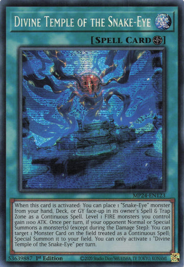 MP24-EN123 - Divine Temple of the Snake-Eye - Secret Rare - 25th Anniversary Tin: Dueling Mirrors
