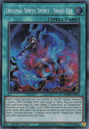 MP24-EN124 - Original Sinful Spoils - Snake-Eye - Secret Rare - 25th Anniversary Tin: Dueling Mirrors