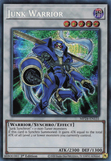 MP24-EN131 - Junk Warrior - Secret Rare - 25th Anniversary Tin: Dueling Mirrors