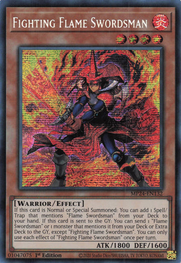 MP24-EN132 - Fighting Flame Swordsman - Secret Rare - 25th Anniversary Tin: Dueling Mirrors