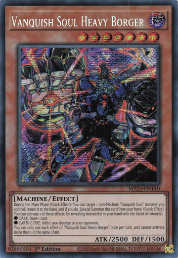 MP24-EN140 - Vanquish Soul Heavy Borger - Secret Rare - 25th Anniversary Tin: Dueling Mirrors