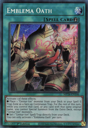 MP24-EN146 - Emblema Oath - Secret Rare - 25th Anniversary Tin: Dueling Mirrors