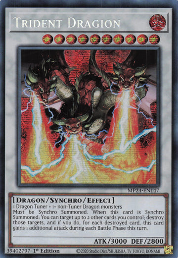 MP24-EN147 - Trident Dragion - Secret Rare - 25th Anniversary Tin: Dueling Mirrors