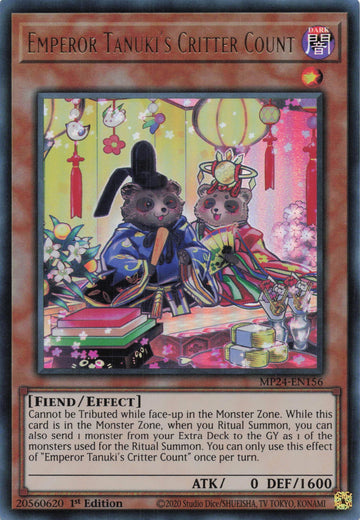 MP24-EN156 - Emperor Tanuki's Critter Count - Ultra Rare - 25th Anniversary Tin: Dueling Mirrors