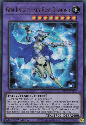 MP24-EN157 - Gem-Knight Lady Rose Diamond - Ultra Rare - 25th Anniversary Tin: Dueling Mirrors