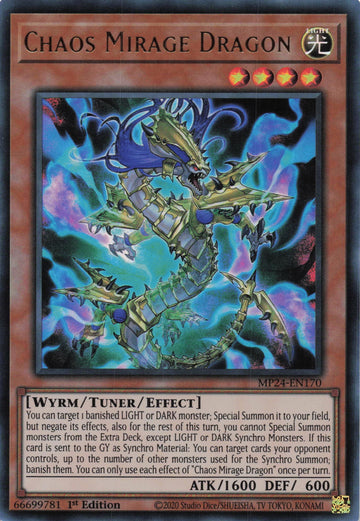 MP24-EN170 - Chaos Mirage Dragon - Ultra Rare - 25th Anniversary Tin: Dueling Mirrors